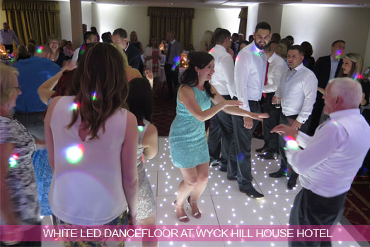 White LED Dancefloor at Wyck Hill House Hotel
