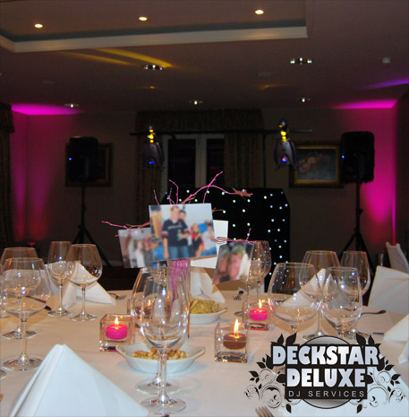 Private party and function disco by Deckstar Deluxe of Cheltenham - birthdays, anniversaries, group and club events